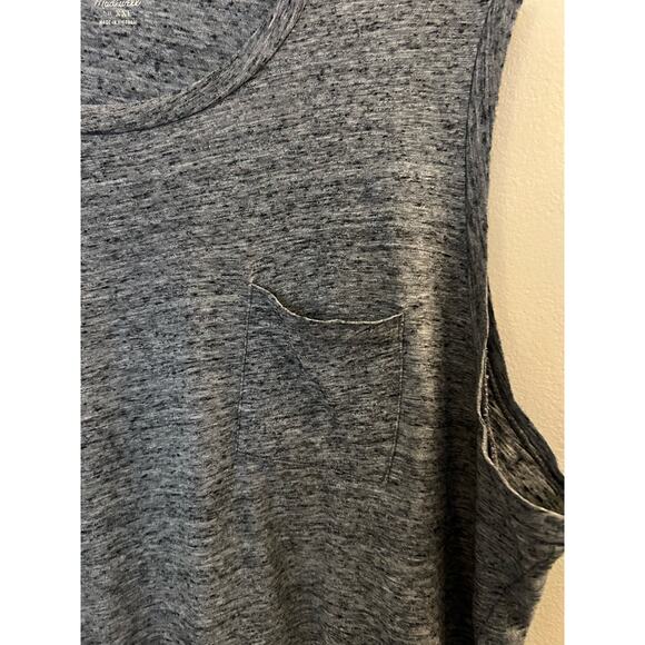 Madewell Whisper Pocket Muscle Tank Top Plus Size XXL Heather Gray - Picture 7 of 12